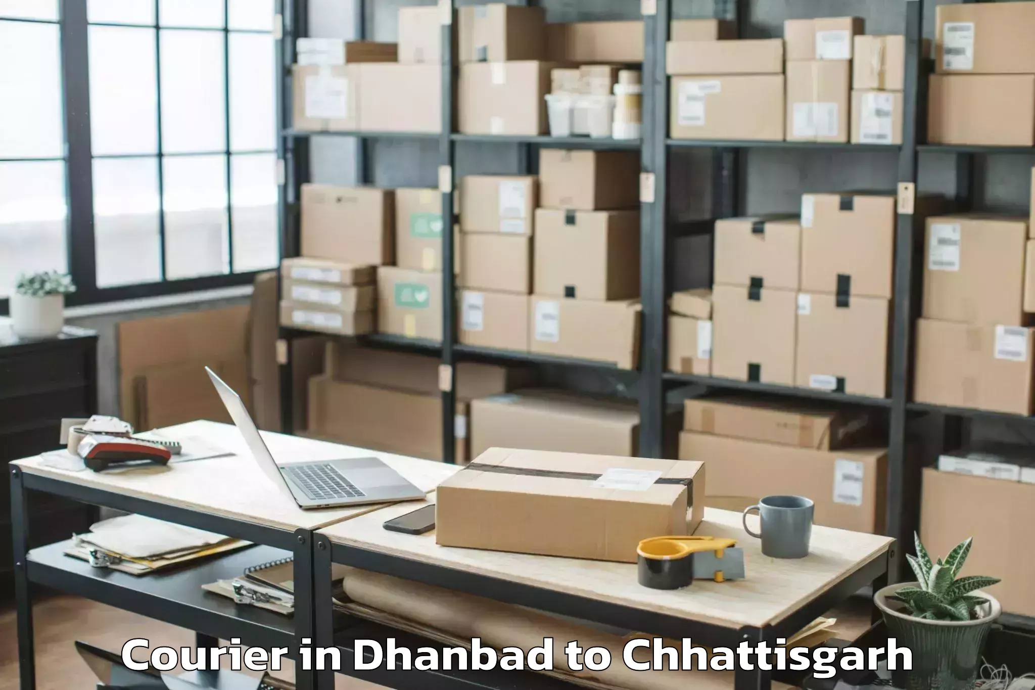 Get Dhanbad to Raigarh Courier